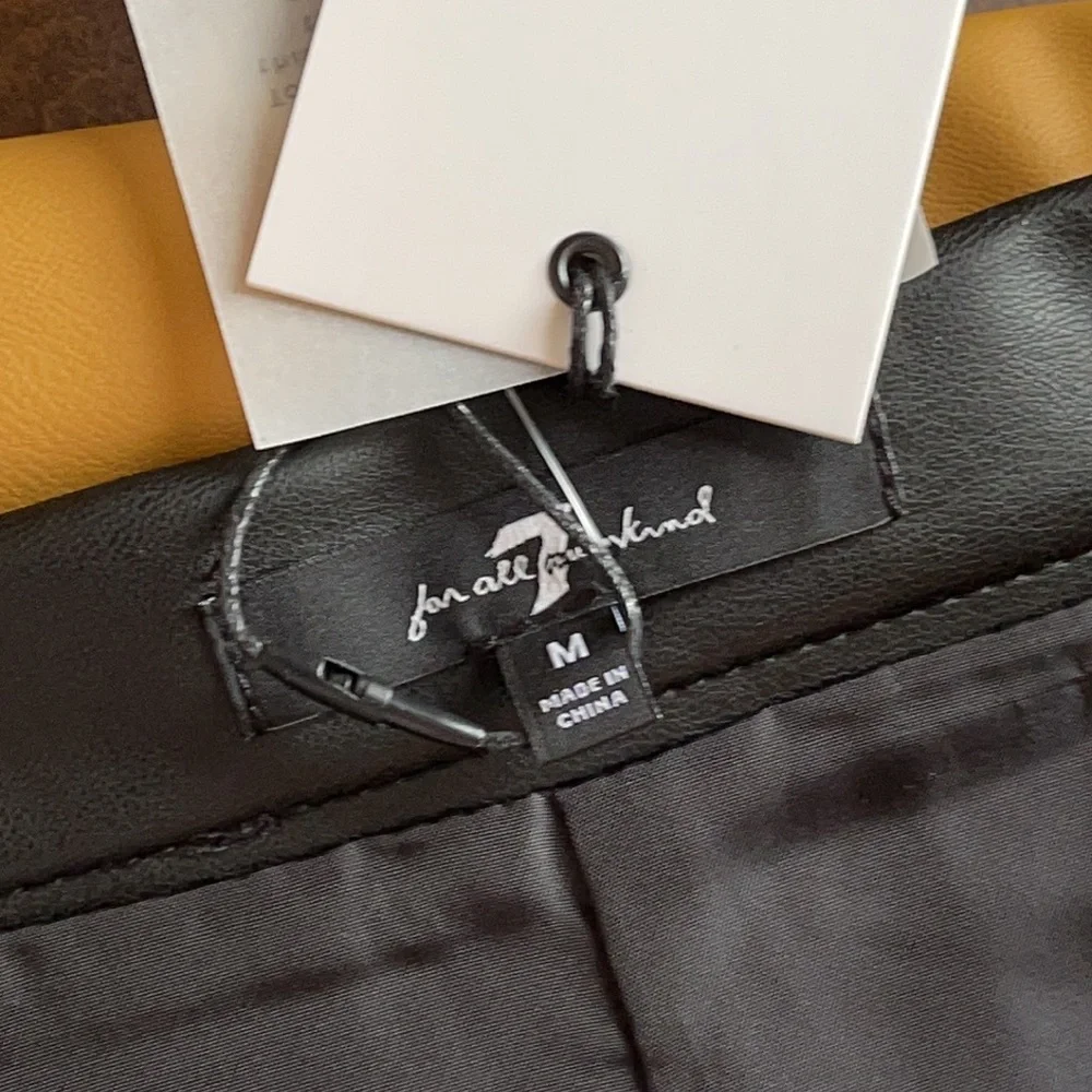 7 For All Mankind Black Pleated Midi Skirt - Picture 8 of 11